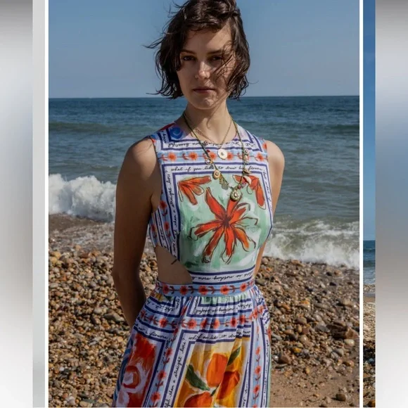 Lingua Franca Marcia Anthropologie NWT
Sleeveless A-Line Maxi Dress size 6. - Picture 14 of 16